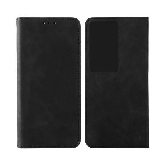 Leather Flip Cover with Internal Pocket For Huawei Honor 90 Smart 5G Black