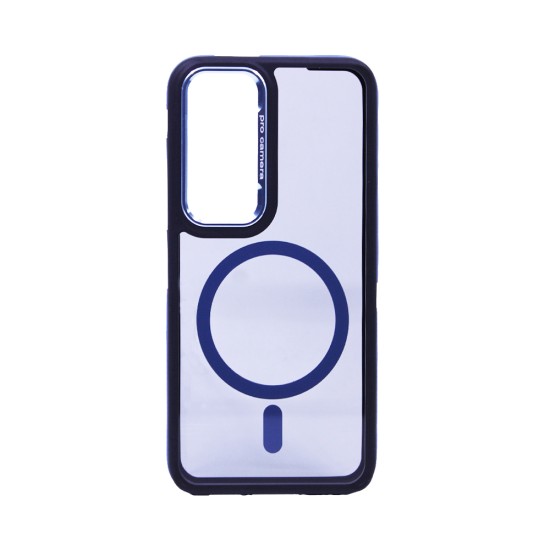 Designer Magnetic Hard Case for Samsung Galaxy S25 Plus Black Blue
