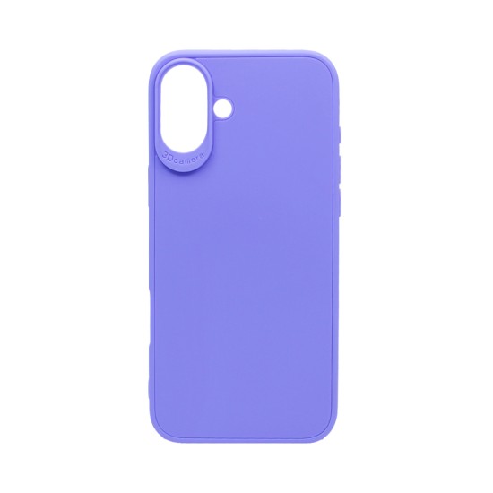 Soft Silicon Case for Apple iPhone 16 Purple