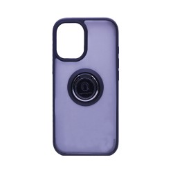 Case with Support Ring for Apple iPhone 16 Smoked Black Case with Support Ring for Apple iPhone 16 Smoked Black