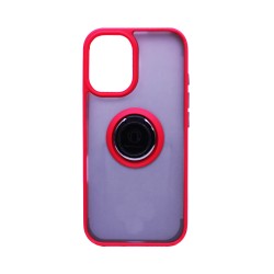 Case with Support Ring for Apple iPhone 16 Smoked Red Case with Support Ring for Apple iPhone 16 Smoked Red