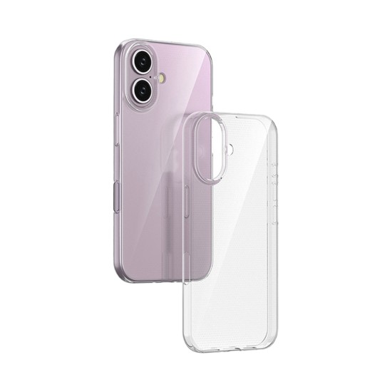 Soft Silicon Case for Apple iPhone 16 Transparent