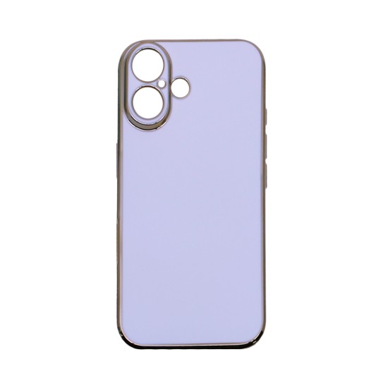 Designer Silicone Case with Camera shield for Apple iPhone 16 White Designer Silicone Case with Camera shield for Apple iPhone 16 White