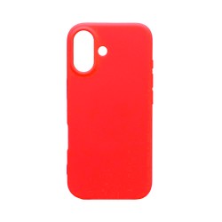 Silicone Case for Apple iPhone 16 Plus Red Silicone Case for Apple iPhone 16 Plus Red