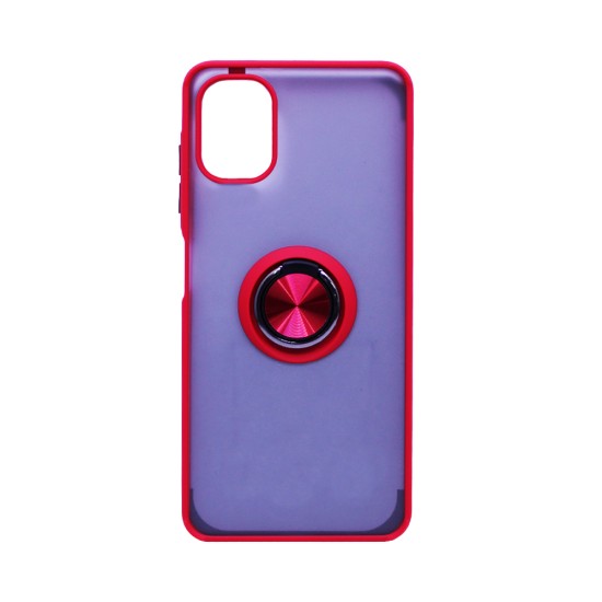 Funda con Anilla de Soporte para Samsung Galaxy A06 Rojo Ahumado Funda con Anilla de Soporte para Samsung Galaxy A06 Rojo Ahumado