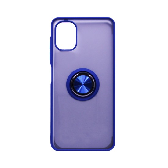Funda con Anilla de Soporte para Samsung Galaxy A06 Azul Ahumado Funda con Anilla de Soporte para Samsung Galaxy A06 Azul Ahumado