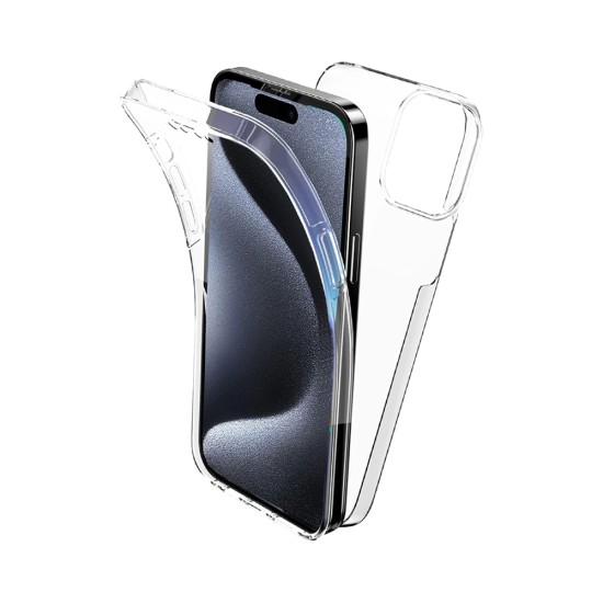 360º Silicon Case for Apple iPhone 16 Pro Transparent