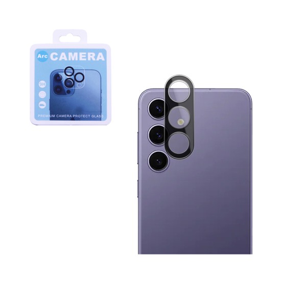 Tempered Glass Camera Lens Protector for Samsung Galaxy S24 Plus Black Tempered Glass Camera Lens Protector for Samsung Galaxy S24 Plus Black