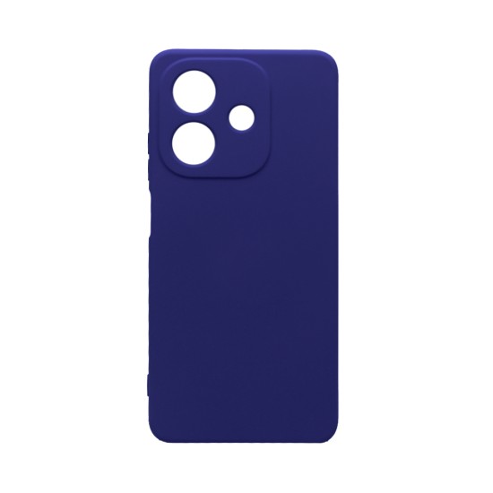 Silicone Case with Camera Shield for Oppo A40 Dark Blue