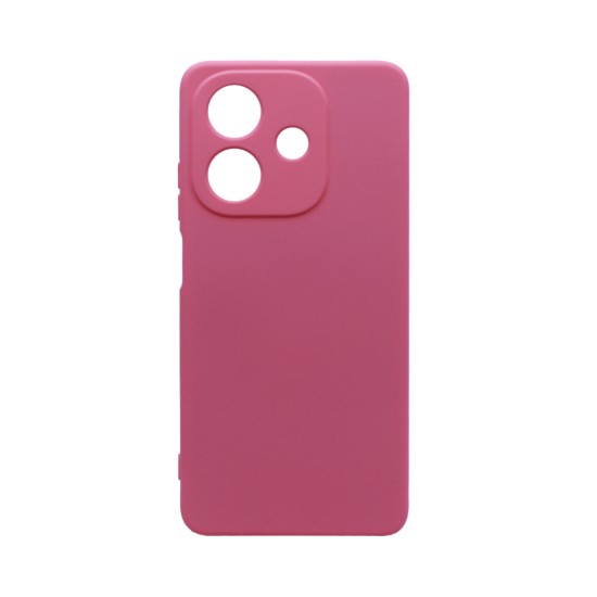 Silicone Case with Camera Shield for Oppo A40 Pink