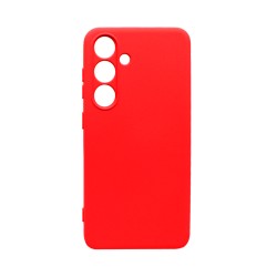 Silicone Case with Camera Shield for Samsung Galaxy S24 FE Red Silicone Case with Camera Shield for Samsung Galaxy S24 FE Red