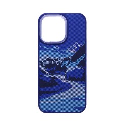 Mountain Design Hard Case for Apple iPhone 15 Pro Max Blue Mountain Design Hard Case for Apple iPhone 15 Pro Max Blue