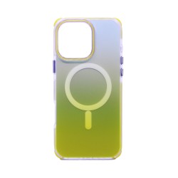 Funda Dura Diseño Magnética para Apple iPhone 16 Pro Max Amarillo Gradiente