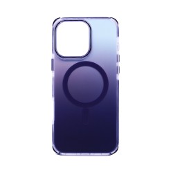 Funda Dura Diseño Magnética para Apple iPhone 16 Pro Gris Gradiente