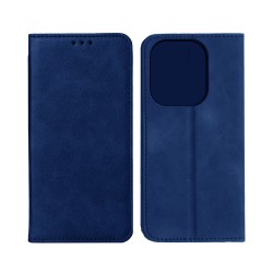 Funda Abatible de Cuero con Bolsillo Interno para Xiaomi Redmi Note 14 5G Azul Funda Abatible de Cuero con Bolsillo Interno para Xiaomi Redmi Note 14 5G Azul