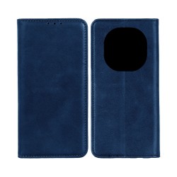 Funda Abatible de Cuero con Bolsillo Interno para Xiaomi Redmi Note 14 Pro/Redmi Note 14 Pro Plus 5G Azul Funda Abatible de Cuero con Bolsillo Interno para Xiaomi Redmi Note 14 Pro/Redmi Note 14 Pro Plus 5G Azul
