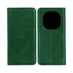 Funda Abatible de Cuero con Bolsillo Interno para Xiaomi Redmi Note 14 Pro/Redmi Note 14 Pro Plus 5G Verde Funda Abatible de Cuero con Bolsillo Interno para Xiaomi Redmi Note 14 Pro/Redmi Note 14 Pro Plus 5G Verde