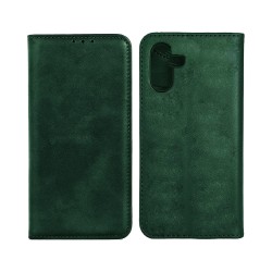 Funda Abatible de Cuero con Bolsillo Interno para Samsung Galaxy A54 Verde Funda Abatible de Cuero con Bolsillo Interno para Samsung Galaxy A54 Verde