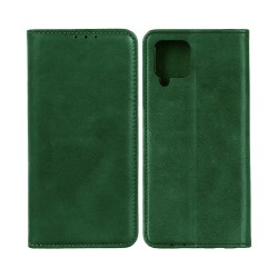 Funda Abatible de Cuero con Bolsillo Interno para Samsung Galaxy A12 Verde Funda Abatible de Cuero con Bolsillo Interno para Samsung Galaxy A12 Verde
