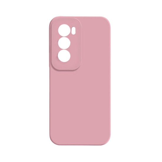 Capa de Silicone com Moldura de Câmera para Oppo Reno12 Pro Rosa Capa de Silicone com Moldura de Câmera para Oppo Reno12 Pro Rosa