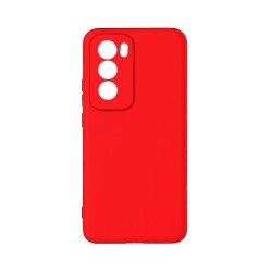 Funda de Silicona con Marco de Cámara para Oppo Reno12 Pro Rojo Funda de Silicona con Marco de Cámara para Oppo Reno12 Pro Rojo