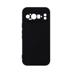 Silicone Case with Camera Shield for Google Pixel 9 Pro Black Silicone Case with Camera Shield for Google Pixel 9 Pro Black