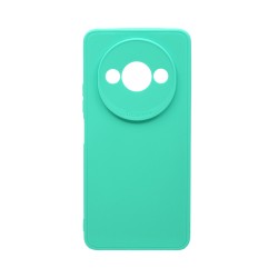 Soft Silicone Case with Camera Shield for Xiaomi Redmi A3 Sea Green Soft Silicone Case with Camera Shield for Xiaomi Redmi A3 Sea Green