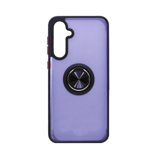 Case with Support Ring for Samsung Galaxy A36 Smoked Black
