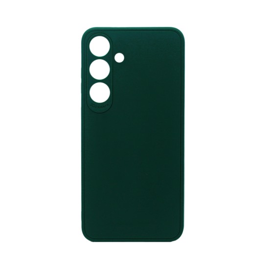 Soft Silicone Case with Camera Shield for Samsung Galaxy S25 Plus Green