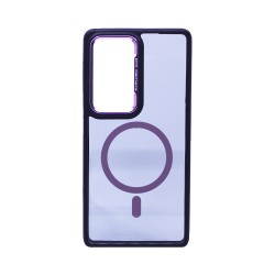 Designer Magnetic Hard Case for Samsung Galaxy S25 Ultra Black Purple Designer Magnetic Hard Case for Samsung Galaxy S25 Ultra Black Purple