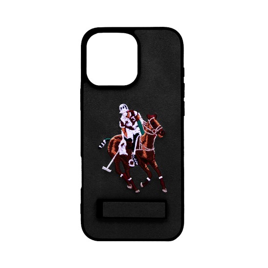Designer Hard Case US Polo with Support for Apple iPhone 16 Pro Max Black Designer Hard Case US Polo with Support for Apple iPhone 16 Pro Max Black