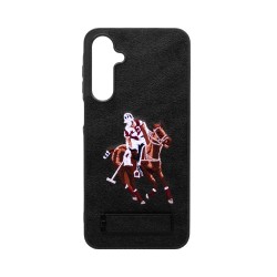 Funda Dura Diseño US Polo Con Soporte para Samsung Galaxy A16 Negro Funda Dura Diseño US Polo Con Soporte para Samsung Galaxy A16 Negro