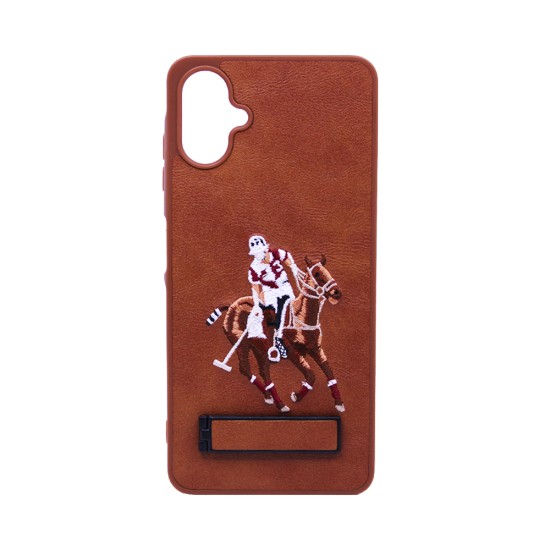 Capa Duro Designer US Polo Com Suporte para Samsung Galaxy A06 Dourado Capa Duro Designer US Polo Com Suporte para Samsung Galaxy A06 Dourado