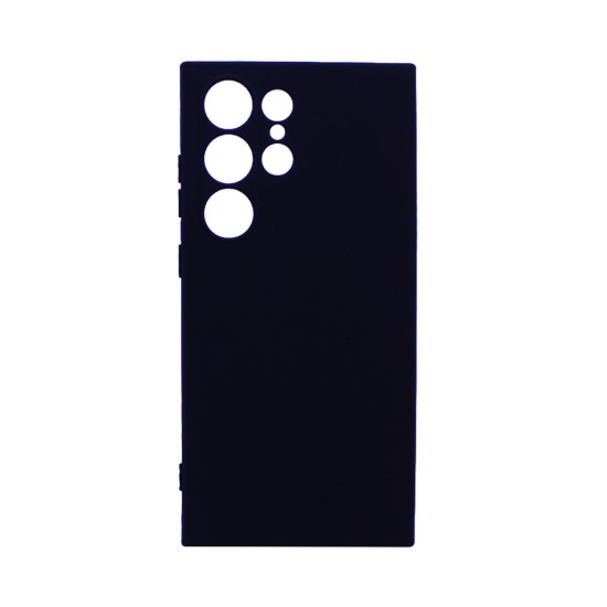 Capa de Silicone com Moldura de Câmera para Samsung Galaxy S25 Ultra Preto Capa de Silicone com Moldura de Câmera para Samsung Galaxy S25 Ultra Preto
