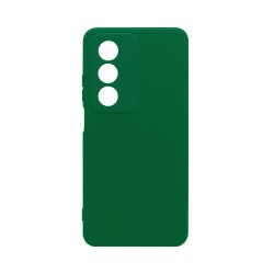 Funda de Silicona con Marco de Cámara para Oppo A80 5G Verde Oscuro Funda de Silicona con Marco de Cámara para Oppo A80 5G Verde Oscuro