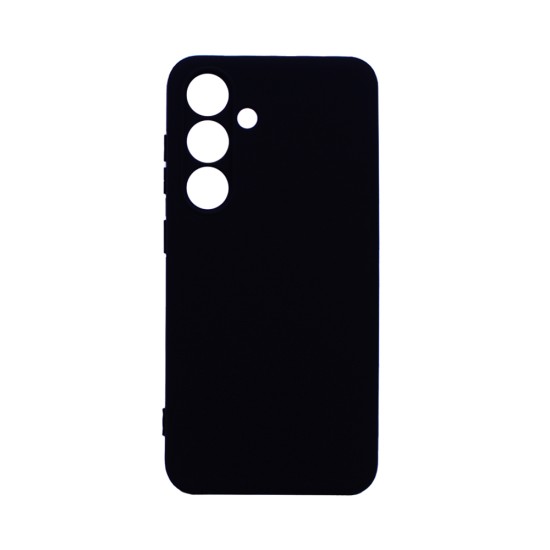Capa de Silicone com Moldura de Câmera para Samsung Galaxy S25 Preto Capa de Silicone com Moldura de Câmera para Samsung Galaxy S25 Preto