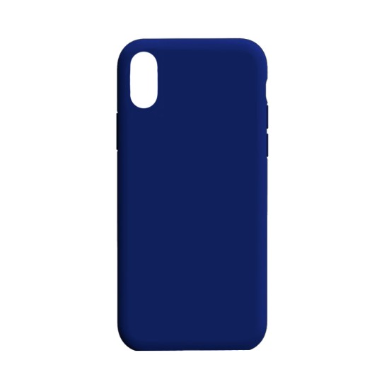 Capa de Silicone para Apple iPhone XR Azul Escuro Capa de Silicone para Apple iPhone XR Azul Escuro