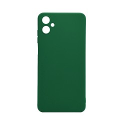 Funda de Silicona con Marco de Cámara para Samsung Galaxy A06 Verde Oscuro Funda de Silicona con Marco de Cámara para Samsung Galaxy A06 Verde Oscuro