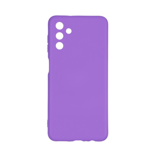 Capa de Silicone com Moldura de Câmera para Samsung Galaxy A04S Roxo Capa de Silicone com Moldura de Câmera para Samsung Galaxy A04S Roxo