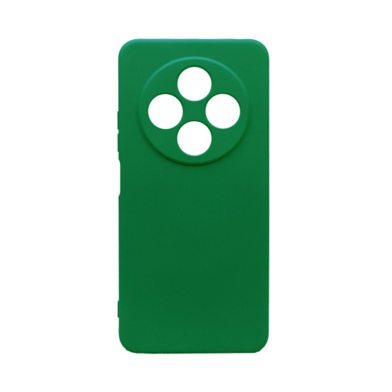 Capa de Silicone com Moldura de Câmera para Xiaomi Redmi 14C Verde Escuro Capa de Silicone com Moldura de Câmera para Xiaomi Redmi 14C Verde Escuro