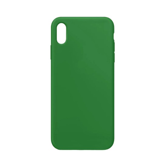 Capa de Silicone para Apple iPhone XS Max Verde Escuro Capa de Silicone para Apple iPhone XS Max Verde Escuro