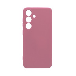 Funda de Silicona con Marco de Cámara para Samsung Galaxy S25 Plus Rosa Funda de Silicona con Marco de Cámara para Samsung Galaxy S25 Plus Rosa