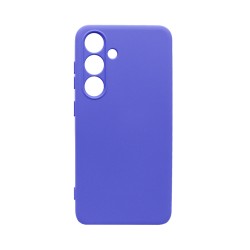 Funda de Silicona con Marco de Cámara para Samsung Galaxy S25 Plus Púrpura Funda de Silicona con Marco de Cámara para Samsung Galaxy S25 Plus Púrpura