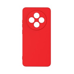 Funda de Silicona con Marco de Cámara para Oppo Reno12 F 4G/Reno12 F 5G Rojo Funda de Silicona con Marco de Cámara para Oppo Reno12 F 4G/Reno12 F 5G Rojo
