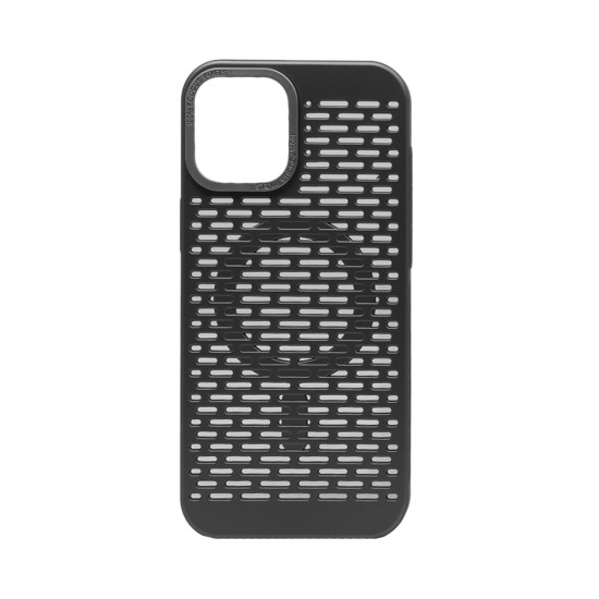 Capa magnética com design de malha para Apple iPhone 16 Pro Preto Capa magnética com design de malha para Apple iPhone 16 Pro Preto