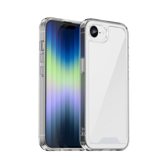 Capa de Silicone Dura para Apple iPhone 16E Transparente Capa de Silicone Dura para Apple iPhone 16E Transparente