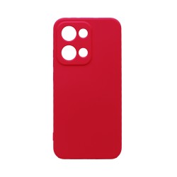 Funda de Silicona con Marco de Cámara para Oppo Reno13 Rojo Funda de Silicona con Marco de Cámara para Oppo Reno13 Rojo