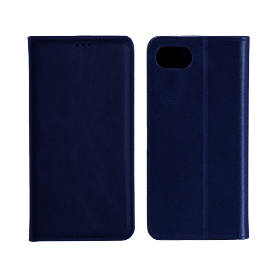 Capa Flip de Couro com Bolso Interno para Apple iPhone 16E Azul Capa Flip de Couro com Bolso Interno para Apple iPhone 16E Azul