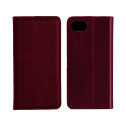 Funda Abatible de Cuero con Bolsillo Interno para Apple iPhone 16E Rojo Funda Abatible de Cuero con Bolsillo Interno para Apple iPhone 16E Rojo
