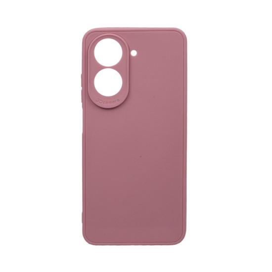 Capa de Silicone Macio com Moldura de Câmera para Xiaomi Redmi A5 Rosa